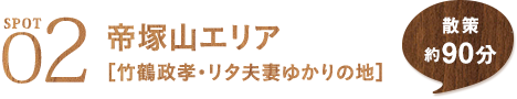 SPOT2 帝塚山エリア（竹鶴政孝・リタ夫妻ゆかりの地） 散策約90分