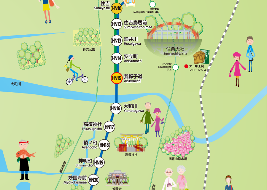 路線図 阪堺電気軌道株式会社