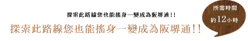 探索此路線您也能搖身一變成為阪堺通!! 大飽眼福阪堺!!行程充實路線